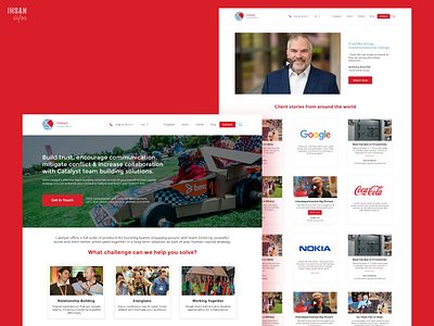 Landing Pages - CatalystGlobal clients enterprise hero landing landing page landing page design team building ui ux