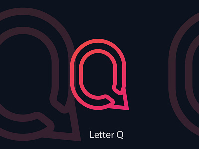 Letter Q branding color concept creative design gradient icon idea identity illustration letter lettermark logo logo design logodesign logotype vector