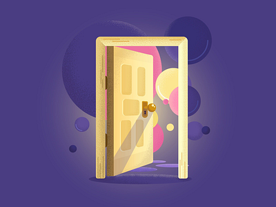 The door art design door illustration illustrator start vector