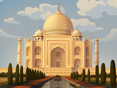 Indian background_Taj Mahal
