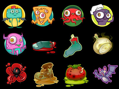 Monster Soup Reel Icons characters flash mobile reel icons slots