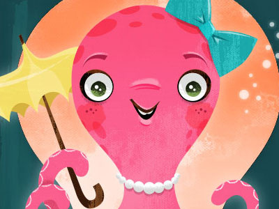 Wedding Octopus-Ladies amanda clarke octopus pink sparkyart undersea