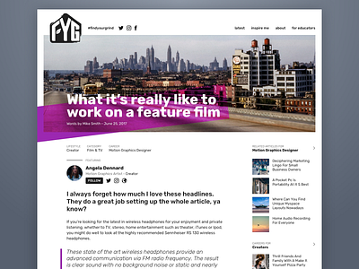 Find Your Grind Article article article design