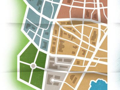 City map aerial city illustration map metaphor