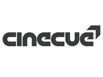 cinecue, option 2 logo rounded wordmark