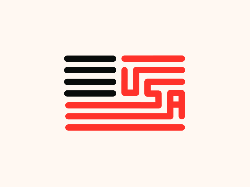 USA 2d after affects america animation art dribbble flat gif graphic design illustration logo motion design typography united states usa vector