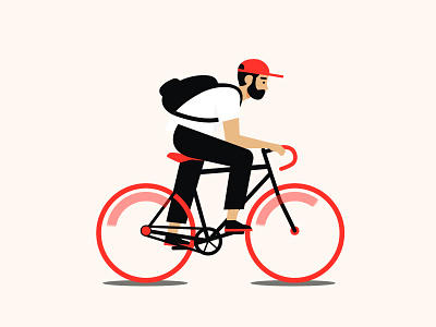 Bike 2d animation art bicycle bike design dribbble graphic design illustration vector