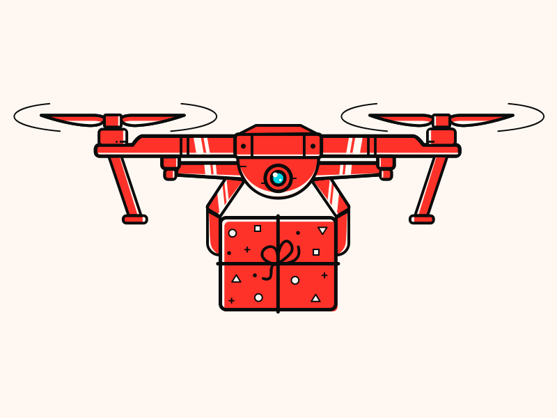 Drone 2d after affects amazon animation art box delivery dribbble drone gif graphic design handling illustration motion design parcel robot shipping vector