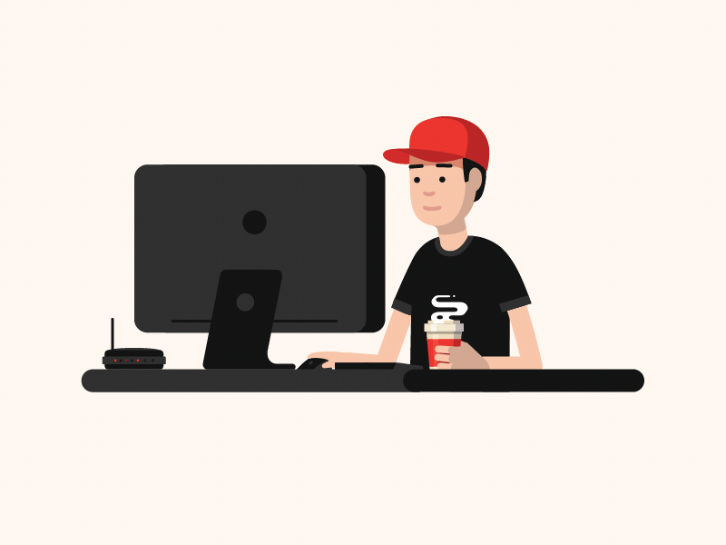 Coffee Time 2d after affects animation art character design dribbble gif graphic design illustration motion design vector