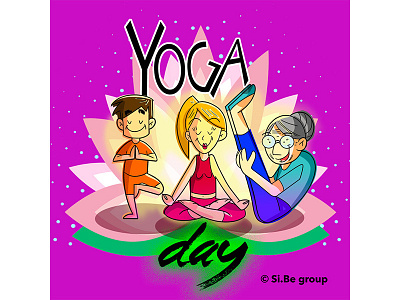 World Yoga Day design digital art facebook illustration illustrator vector vector art vector artwork