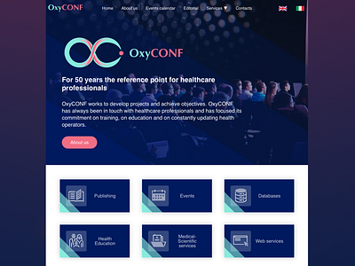 OxyCONF angular art branding creative css3 design events home illustration ipad pro landing page logo medical procreate sass website