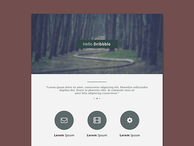 Hello Dribbble! clean debut design mockup template ui web