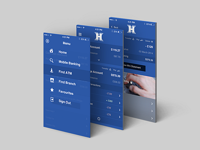Halifax Mobile Banking Redesign app bank halifax iphone redesign