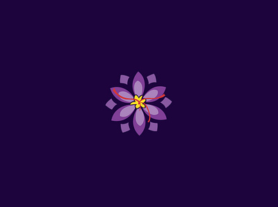 Safron Flower branding design designer icon identity illustration logo logodesign ui vector