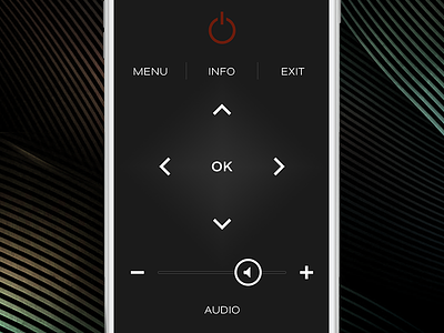 Remote Control App app black flat icon minimal remote control white