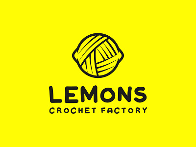 Lemons ball crochet factory lemon logo yarn yellow