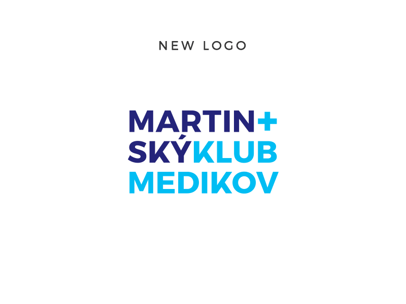 MKM - logo redesign blue club cross health logo medical redesign simple slovakia student typography