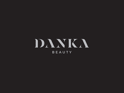 Danka Beauty beauty brand cosmetic custom elegant logo luxury serif stencil superior typography woman