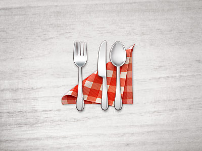 Dining fork knife metal napkin spoon