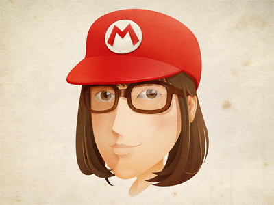 Self portrait avatar character head portrait illust self portrait vector