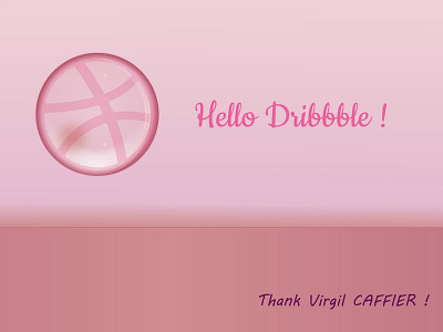 Hello Dribbble ball bubble design dribbble dribbble ball dribbble glass dribbble pink glass hello hello dribbble illustration illustrator logo pink typography ui vector