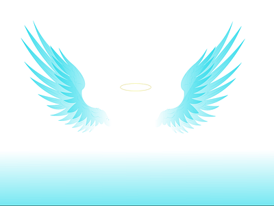 Angel angel blue blue and white gold golden halo illustration illustrator logo tail tailor vector white