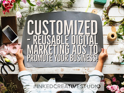 Customized Ads announcement branding design digital flyer instagram marketing social media