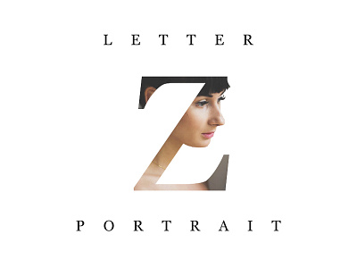 Letter Portrait adobe photoshop