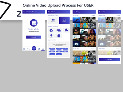 Mobile Application for Online Video Upload upload video online user upload video