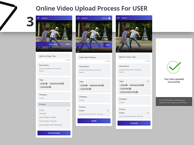 Mobile Application for Online Video Upload mobile application video upload