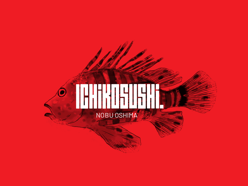 Ichiko Sushi — Brand Identity branding branding and identity brush ink japanese logo logo design logo design branding sushi