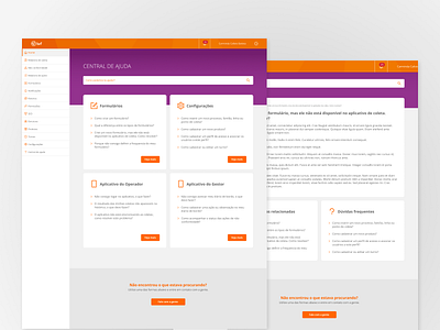 User Help Center design ui ux web website