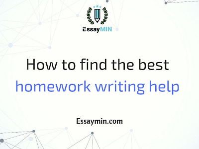 How to find the best homework writing help?