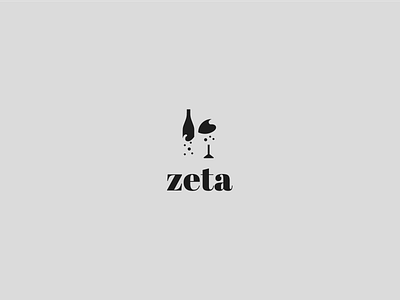 Zeta agriculture awesome bottle brand identity brand visual branding champagne clean design flat glass graphic design logo minimalism minimalist simple vector wine