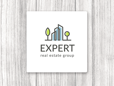 Logo. Real estate group. Expert