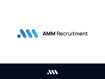 AMM Recruitment brand company logo simple vector