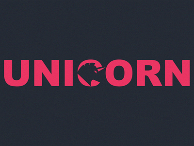 'Unicorn' Typography Logo