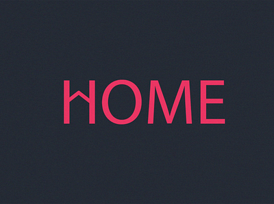 'HOME' Typography Logo branding design illustration illustrator logo minimal typography