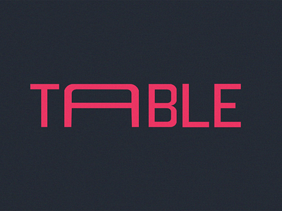 'TABLE' Typography Logo