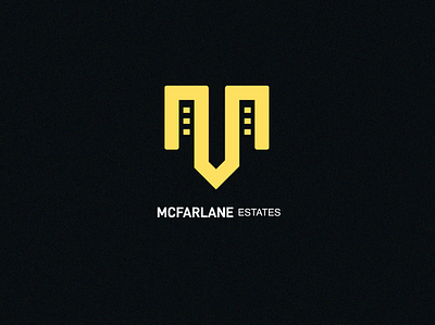 'MCFARLANE ESTATES' branding design illustration illustrator logo minimal vector web