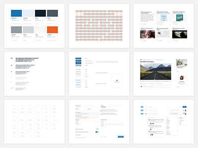 Degreed Design System blue clean design system minimal product design style guide style guide web white