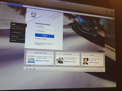 Mazda Total Care car homepage mazda screenshot