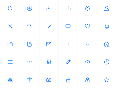 Simple Icon Set icon icon set icons iconset minimal simple