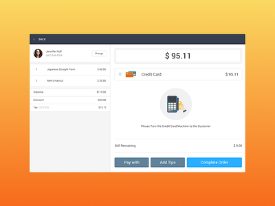 POS checkout creditcard point of sales pos ui