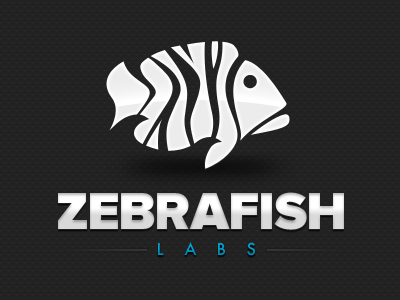 Zebrafish fish logo