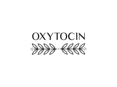 OXYTOCIN Streetwear Brand branding design fashion logo monochrome oxytocin streetwear typography vector