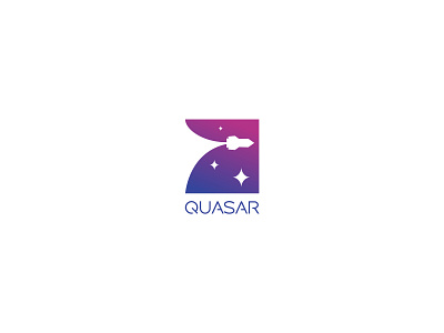 QUASAR Research Team branding design icon logo quasar typography vector