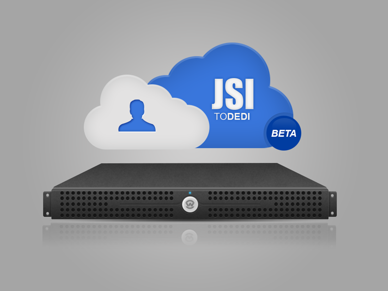 JSI to DEDI jsigames ovh server hosting illustration logo cloud