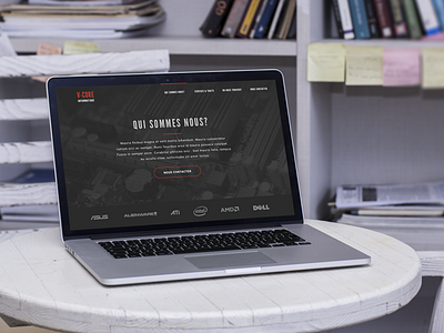V-Core Informatique Landing page
