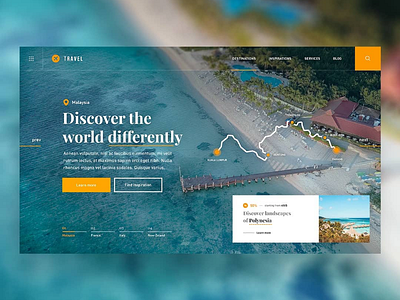 ✈️🏝️ Travel Guide — Website Concept